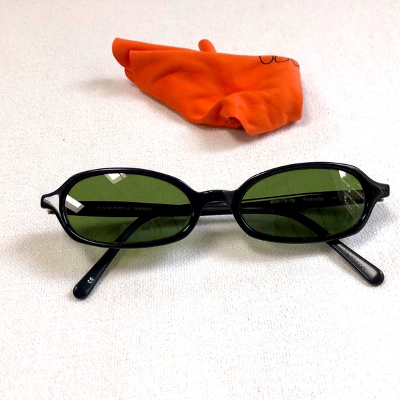 Oliver Peoples Green and Black Small Glasses